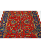 Gulshan 4'0'' X 5'10'' Power-Loomed Wool-Bamboo Silk Rug 4'0'' x 5'10'' (120 X 175) / Red / Blue