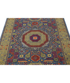 Gulshan 3'10'' X 6'0'' Power-Loomed Wool-Bamboo Silk Rug 3'10'' x 6'0'' (115 X 180) / Blue / Gold