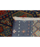 Gulshan 2'2'' X 3'9'' Power-Loomed Wool-Bamboo Silk Rug 2'2'' x 3'9'' (65 X 113) / Blue / Red