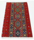 Gulshan 2'2'' X 3'10'' Power-Loomed Wool-Bamboo Silk Rug 2'2'' x 3'10'' (65 X 115) / Red / Green