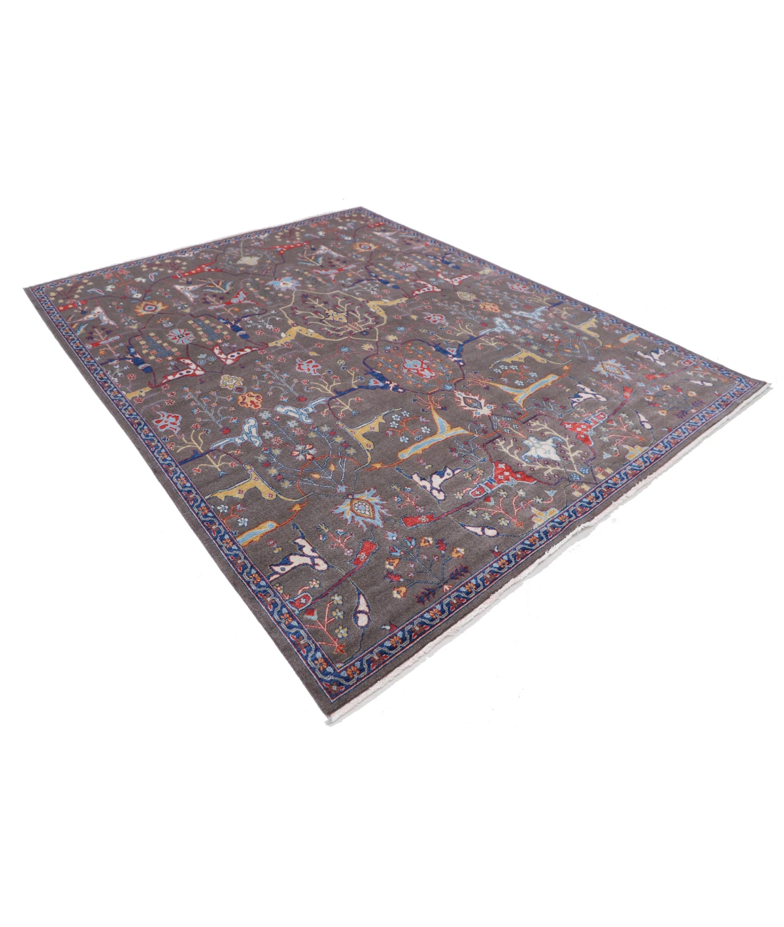 Power Loomed Heriz Wool Rug 7' 11" X 10' 0" 7' 11" X 10' 0" (241 X 305) / Brown / Brown