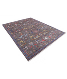 Power Loomed Heriz Wool Rug 7' 11" X 10' 0" 7' 11" X 10' 0" (241 X 305) / Brown / Brown