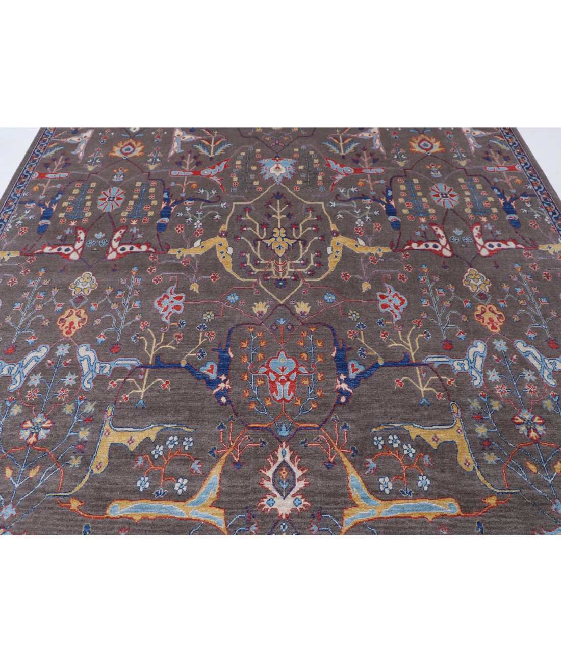 Power Loomed Heriz Wool Rug 7' 11" X 10' 0" 7' 11" X 10' 0" (241 X 305) / Brown / Brown