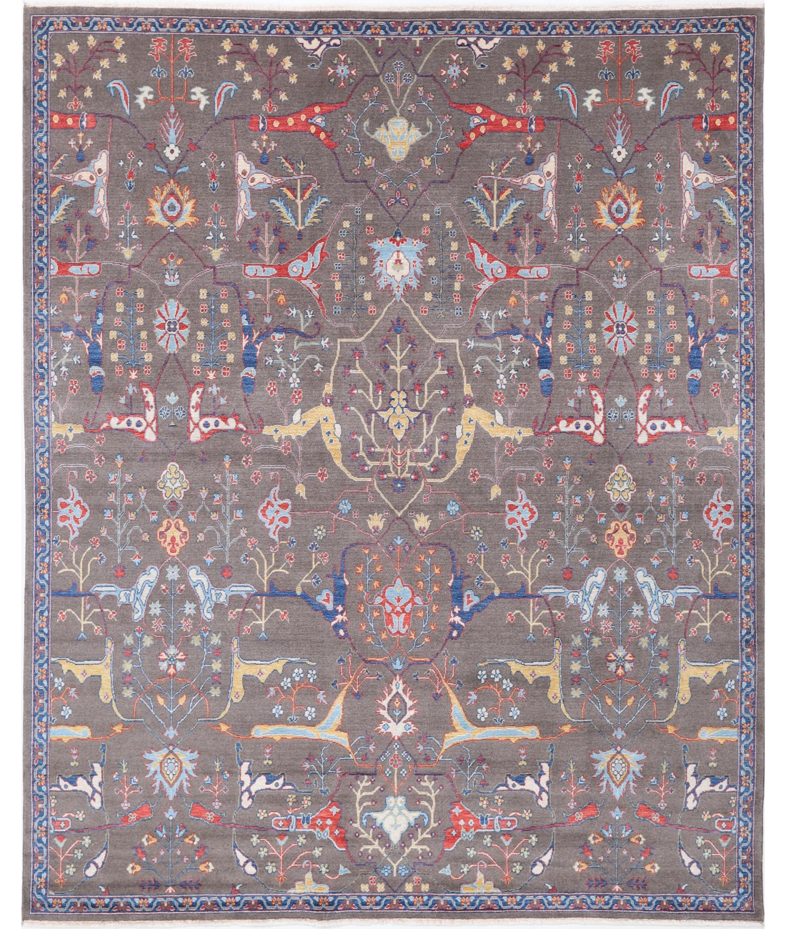 Power Loomed Heriz Wool Rug 7' 11" X 10' 0" 7' 11" X 10' 0" (241 X 305) / Brown / Brown
