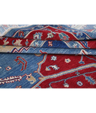 Power Loomed Heriz Wool Rug 8' 2" X 11' 8" 8' 2" X 11' 8" (249 X 356) / Blue / Red