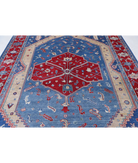 Power Loomed Heriz Wool Rug 8' 0" X 11' 6" 8' 0" X 11' 6" (244 X 351) / Blue / Red