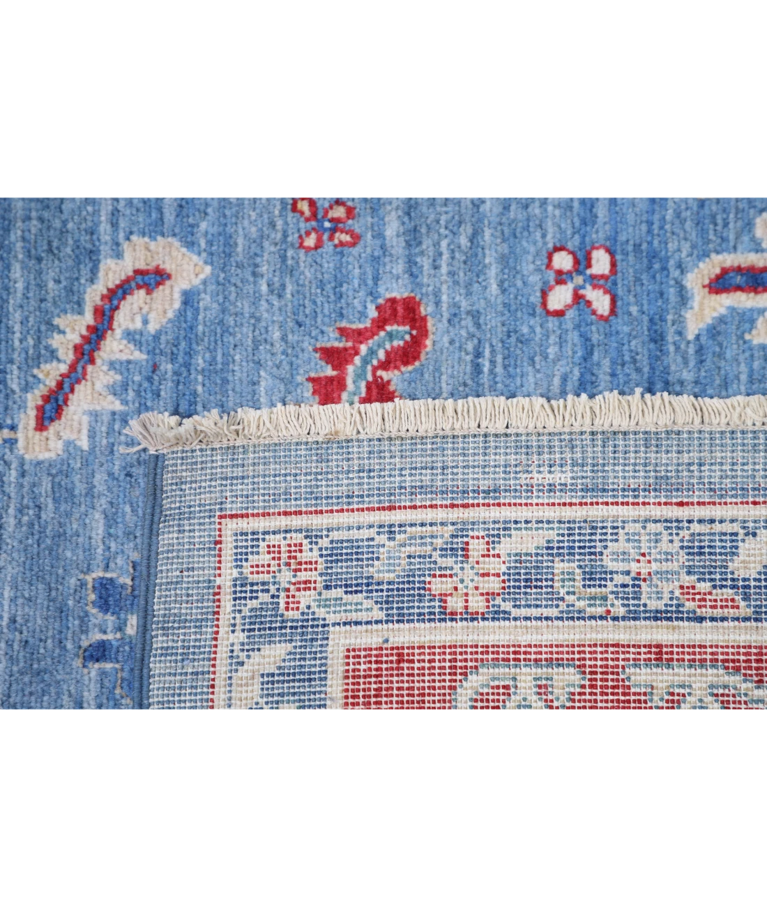 Power Loomed Heriz Wool Rug 8' 0" X 11' 6" 8' 0" X 11' 6" (244 X 351) / Blue / Red