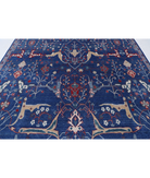 Power Loomed Heriz Wool Rug 8' 11" X 12' 0" 8' 11" X 12' 0" (272 X 366) / Blue / Blue