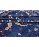 Power Loomed Heriz Wool Rug 8' 11" X 12' 0" 8' 11" X 12' 0" (272 X 366) / Blue / Blue