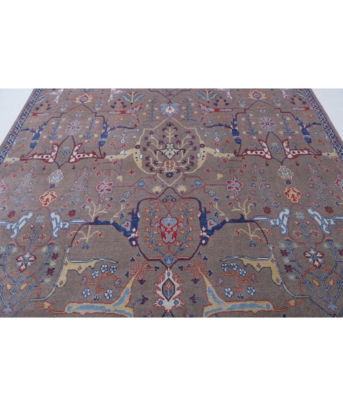 Power Loomed Heriz Wool Rug 8' 0" X 9' 10" 8' 0" X 9' 10" (244 X 300) / Brown / Brown