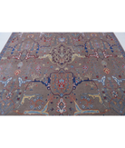 Power Loomed Heriz Wool Rug 8' 0" X 9' 10" 8' 0" X 9' 10" (244 X 300) / Brown / Brown