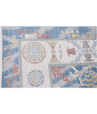 Power Loomed Ikat Wool Rug 8' 10" X 11' 10" 8' 10" X 11' 10" (269 X 361) / Blue / Ivory