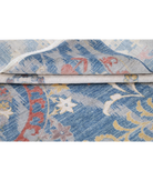 Power Loomed Ikat Wool Rug 8' 10" X 11' 10" 8' 10" X 11' 10" (269 X 361) / Blue / Ivory