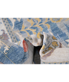 Power Loomed Ikat Wool Rug 8' 10" X 11' 10" 8' 10" X 11' 10" (269 X 361) / Blue / Ivory