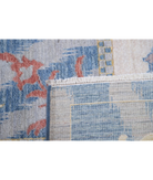 Power Loomed Ikat Wool Rug 8' 10" X 11' 10" 8' 10" X 11' 10" (269 X 361) / Blue / Ivory