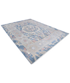 Power Loomed Ikat Wool Rug 8' 10" X 11' 11" 8' 10" X 11' 11" (269 X 363) / Blue / Grey