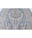 Power Loomed Ikat Wool Rug 8' 10" X 11' 11" 8' 10" X 11' 11" (269 X 363) / Blue / Grey