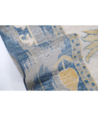 Power Loomed Ikat Wool Rug 8' 10" X 11' 10" 8' 10" X 11' 10" (269 X 361) / Blue / Ivory