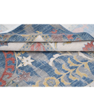 Power Loomed Ikat Wool Rug 8' 10" X 11' 10" 8' 10" X 11' 10" (269 X 361) / Blue / Ivory