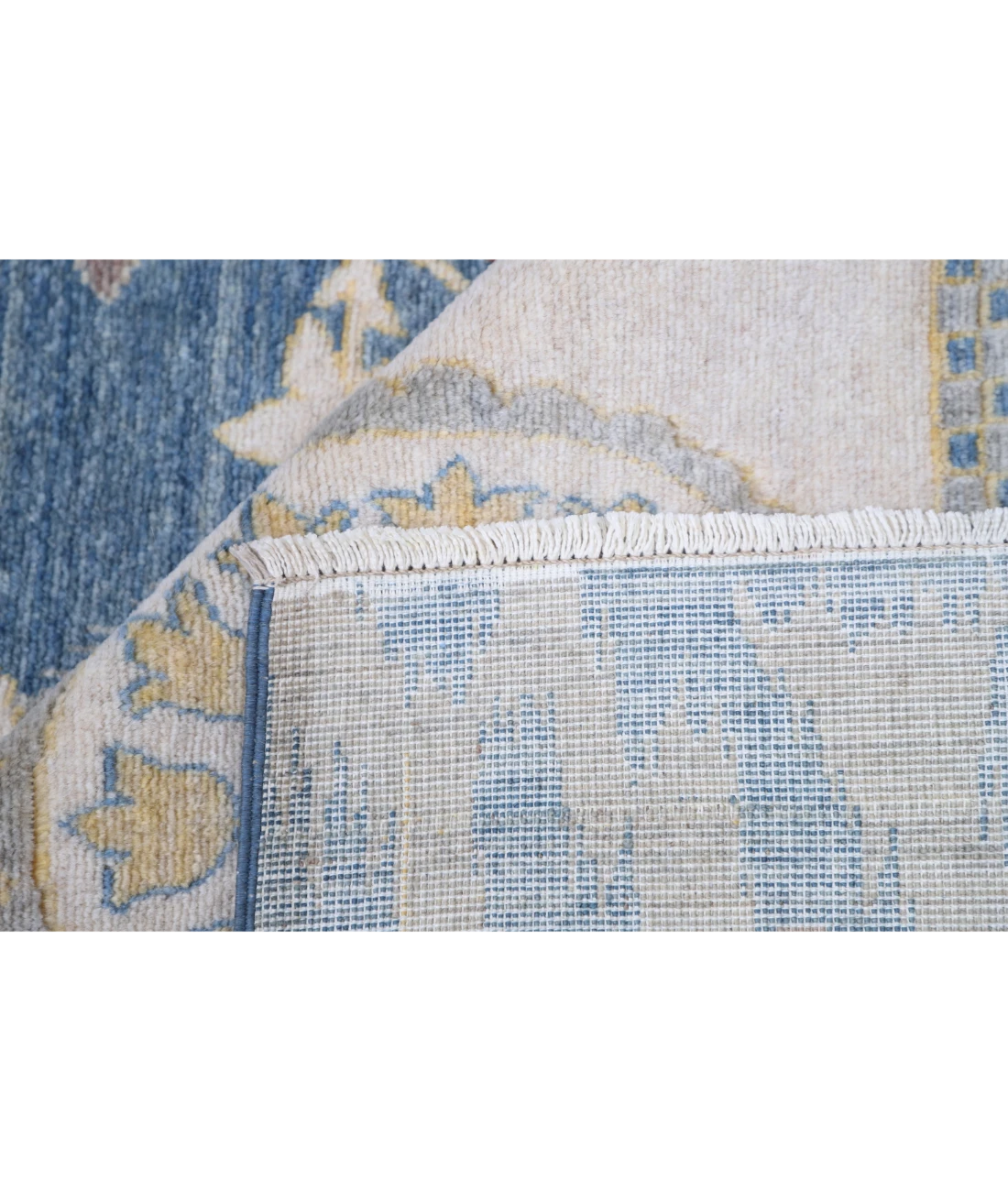 Power Loomed Ikat Wool Rug 8' 10" X 11' 10" 8' 10" X 11' 10" (269 X 361) / Blue / Ivory