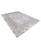 Power Loomed Ikat Wool Rug 8' 10" X 11' 11" 8' 10" X 11' 11" (269 X 363) / Ivory / Grey