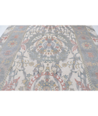 Power Loomed Ikat Wool Rug 8' 10" X 11' 11" 8' 10" X 11' 11" (269 X 363) / Ivory / Grey