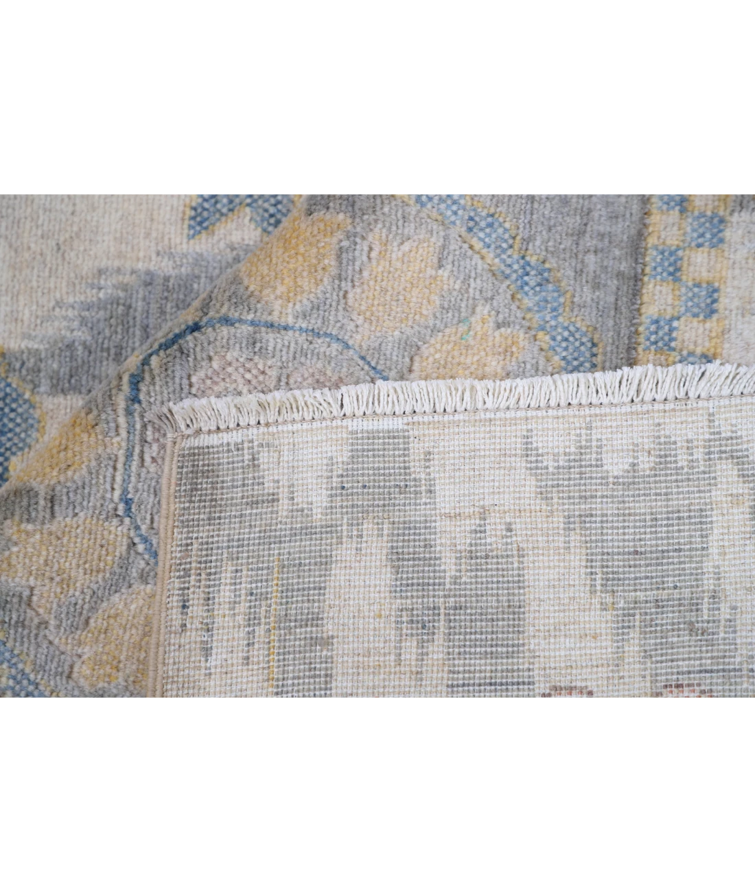 Power Loomed Ikat Wool Rug 8' 10" X 11' 11" 8' 10" X 11' 11" (269 X 363) / Ivory / Grey
