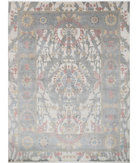 Power Loomed Ikat Wool Rug 8' 10" X 11' 11" 8' 10" X 11' 11" (269 X 363) / Ivory / Grey