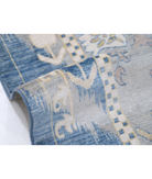 Power Loomed Ikat Wool Rug 8' 11" X 11' 11" 8' 11" X 11' 11" (272 X 363) / Blue / Grey