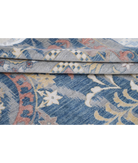 Power Loomed Ikat Wool Rug 8' 11" X 11' 11" 8' 11" X 11' 11" (272 X 363) / Blue / Grey