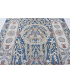 Power Loomed Ikat Wool Rug 6' 5" X 9' 11" 6' 5" X 9' 11" (196 X 302) / Blue / Ivory
