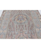 Power Loomed Ikat Wool Rug 6' 5" X 9' 11" 6' 5" X 9' 11" (196 X 302) / Brown / Blue