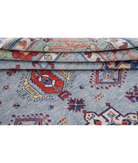 Power Loomed Kazak Wool Rug 8' 0" X 9' 11" 8' 0" X 9' 11" (244 X 302) / Blue / Green
