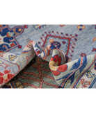 Power Loomed Kazak Wool Rug 8' 0" X 9' 11" 8' 0" X 9' 11" (244 X 302) / Blue / Green
