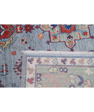 Power Loomed Kazak Wool Rug 8' 0" X 9' 11" 8' 0" X 9' 11" (244 X 302) / Blue / Green