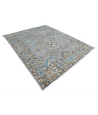 Power Loomed Kazak Wool Rug 7' 9" X 9' 5" 7' 9" X 9' 5" (236 X 287) / Grey / Grey