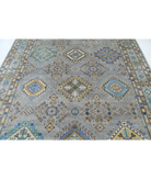 Power Loomed Kazak Wool Rug 7' 9" X 9' 5" 7' 9" X 9' 5" (236 X 287) / Grey / Grey