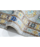 Power Loomed Kazak Wool Rug 7' 9" X 9' 5" 7' 9" X 9' 5" (236 X 287) / Grey / Grey