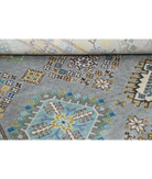 Power Loomed Kazak Wool Rug 7' 9" X 9' 5" 7' 9" X 9' 5" (236 X 287) / Grey / Grey