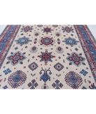 Power Loomed Kazak Wool Rug 9' 3" X 11' 9" 9' 3" X 11' 9" (282 X 358) / Ivory / Blue
