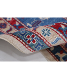 Power Loomed Kazak Wool Rug 9' 3" X 11' 9" 9' 3" X 11' 9" (282 X 358) / Ivory / Blue