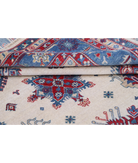 Power Loomed Kazak Wool Rug 9' 3" X 11' 9" 9' 3" X 11' 9" (282 X 358) / Ivory / Blue