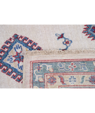 Power Loomed Kazak Wool Rug 9' 3" X 11' 9" 9' 3" X 11' 9" (282 X 358) / Ivory / Blue
