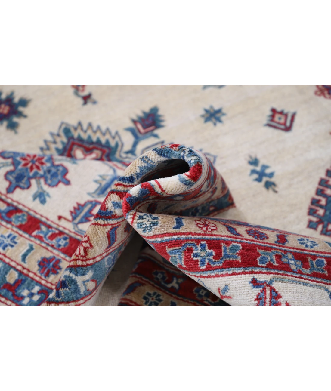 Power Loomed Kazak Wool Rug 9' 3" X 11' 9" 9' 3" X 11' 9" (282 X 358) / Ivory / Ivory