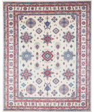 Power Loomed Kazak Wool Rug 9' 3" X 11' 9" 9' 3" X 11' 9" (282 X 358) / Ivory / Ivory