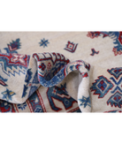 Power Loomed Kazak Wool Rug 9' 3" X 11' 9" 9' 3" X 11' 9" (282 X 358) / Ivory / Blue