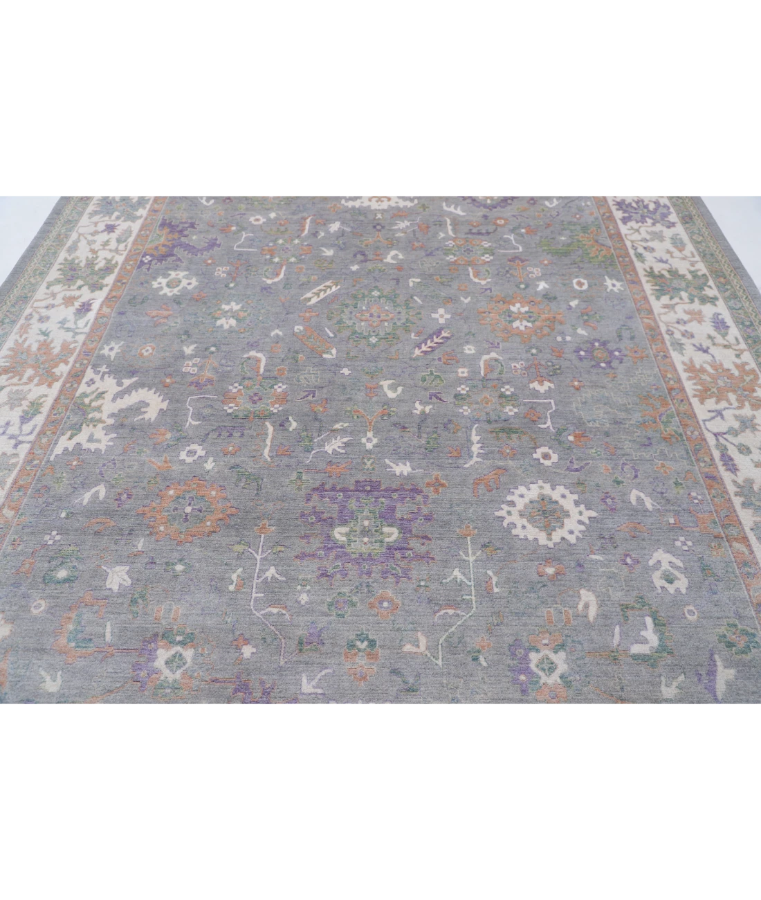 Power Loomed Lily Wool Rug 8' 10" X 11' 10" 8' 10" X 11' 10" (269 X 361) / Grey / Ivory