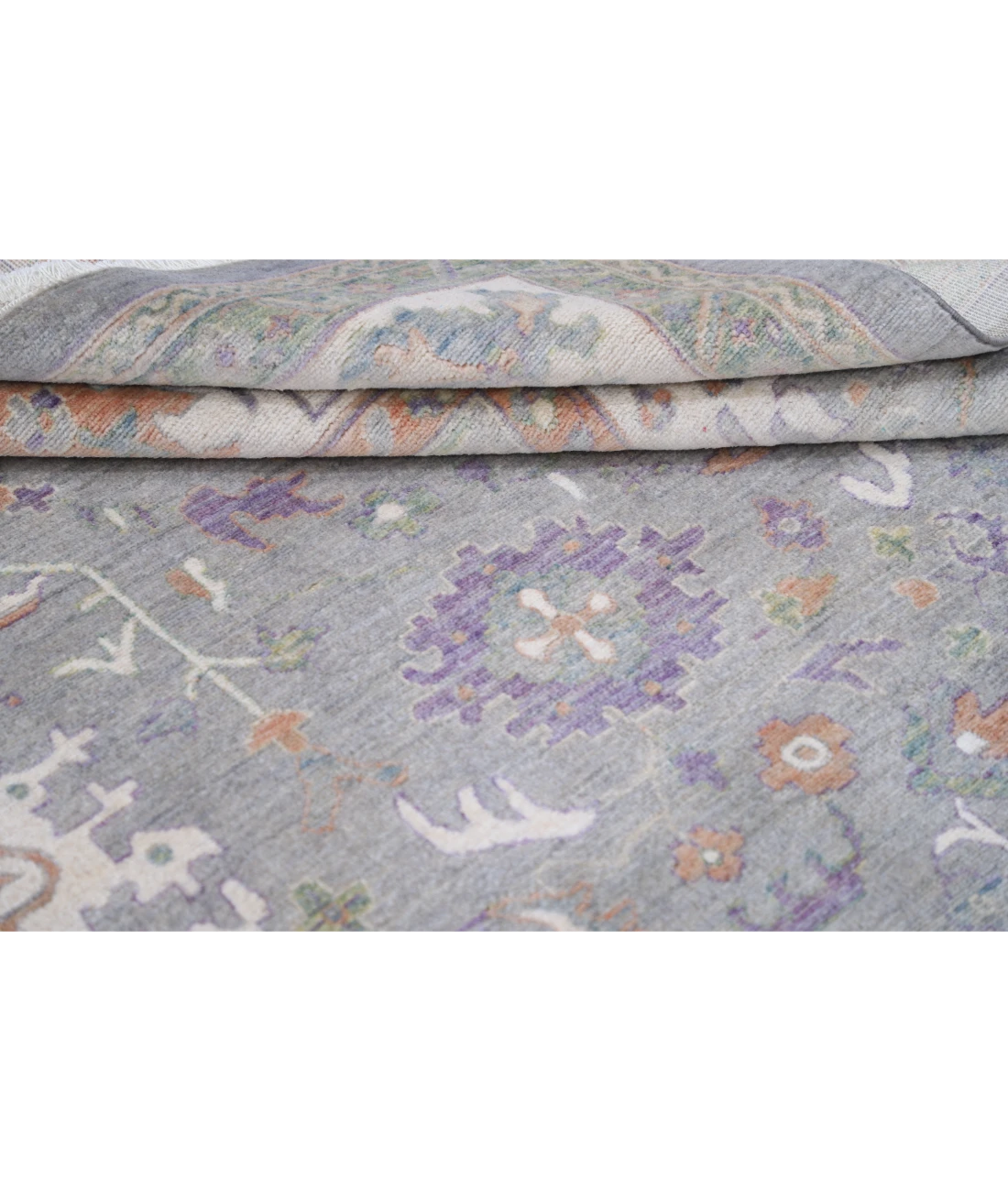Power Loomed Lily Wool Rug 8' 10" X 11' 10" 8' 10" X 11' 10" (269 X 361) / Grey / Ivory