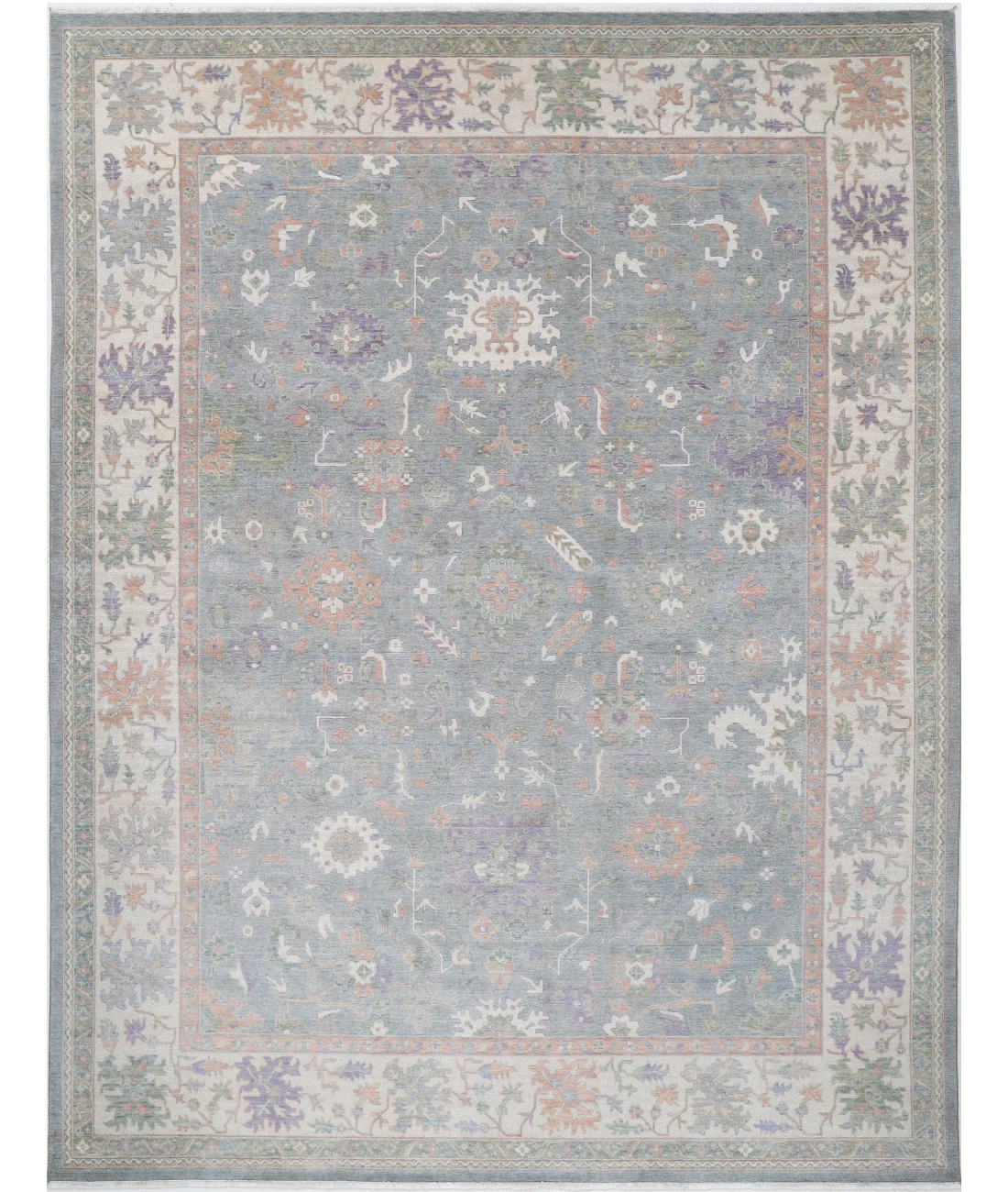 Power Loomed Lily Wool Rug 8' 11" X 11' 10" 8' 11" X 11' 10" (272 X 361) / Grey / Ivory