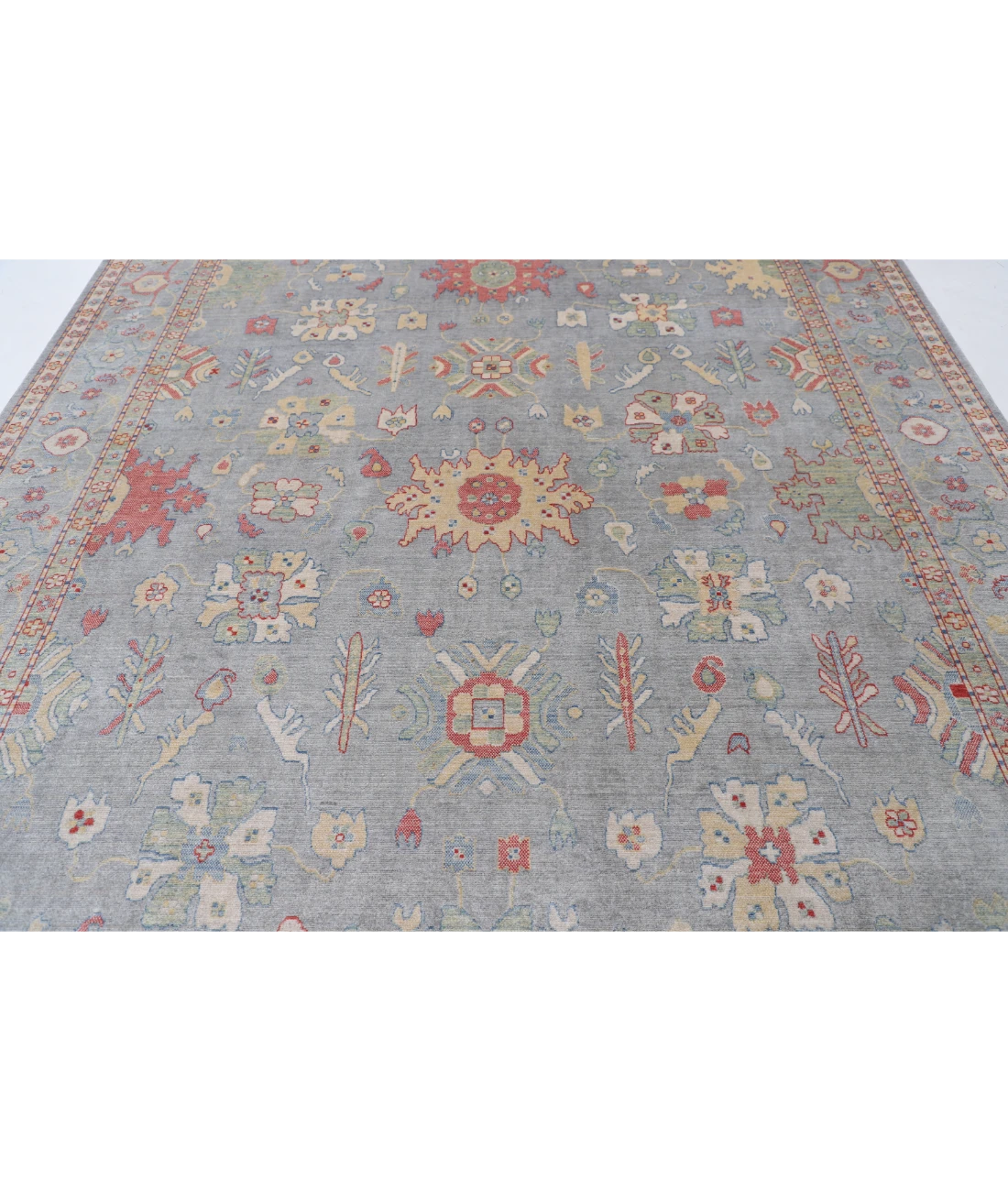Power Loomed Lily Wool Rug 9' 3" X 12' 0" 9' 3" X 12' 0" (282 X 366) / Grey / Grey